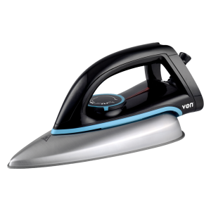 Von VSID12BSK Dry Iron Teflon Plate, 1000W - Black